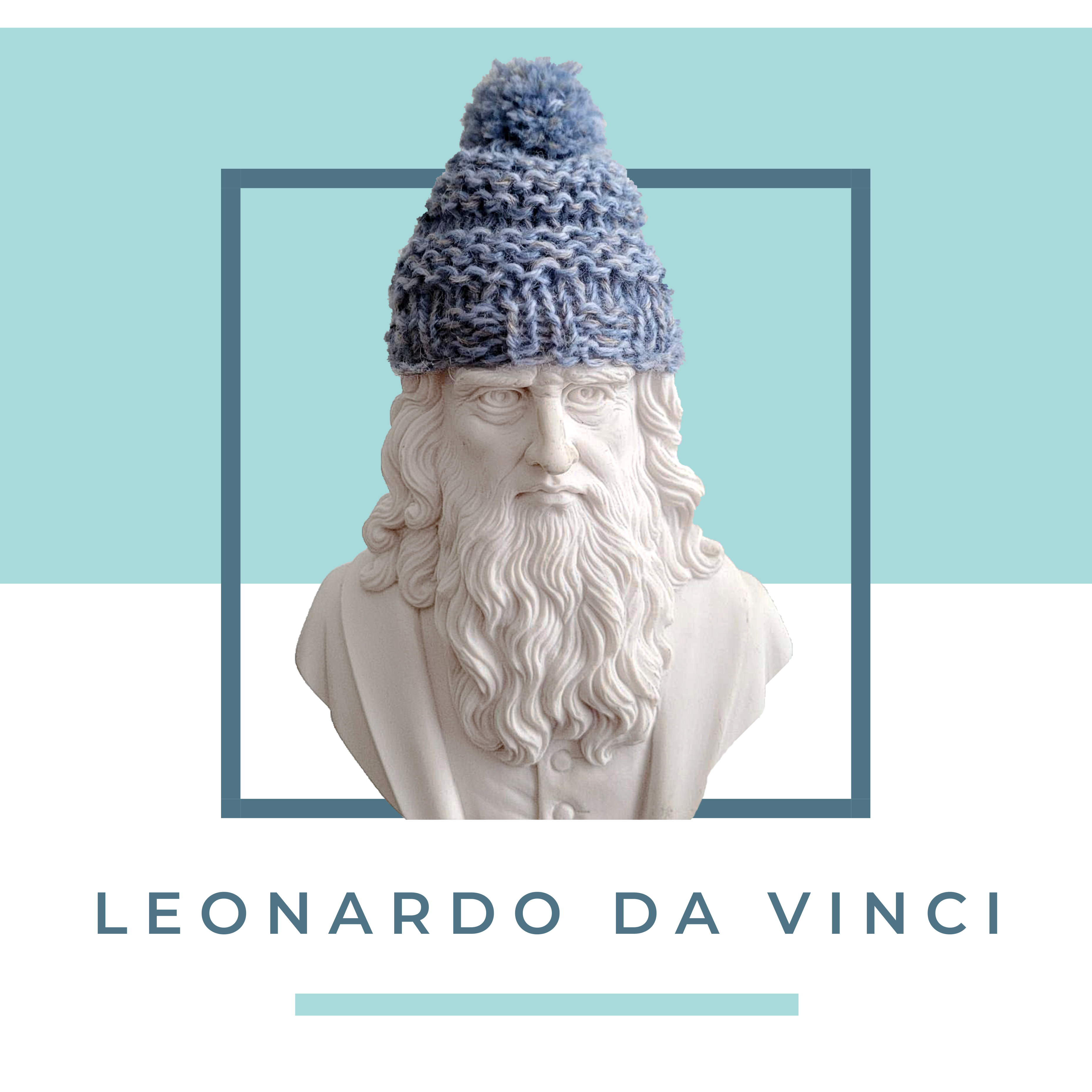 Leonardo da Vinci (with a hat)