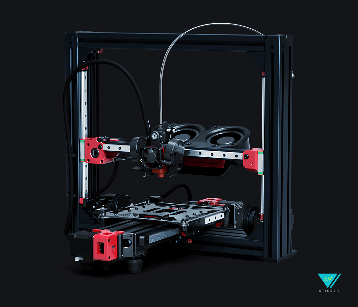 Image of LH Stinger 3D Printer Front View