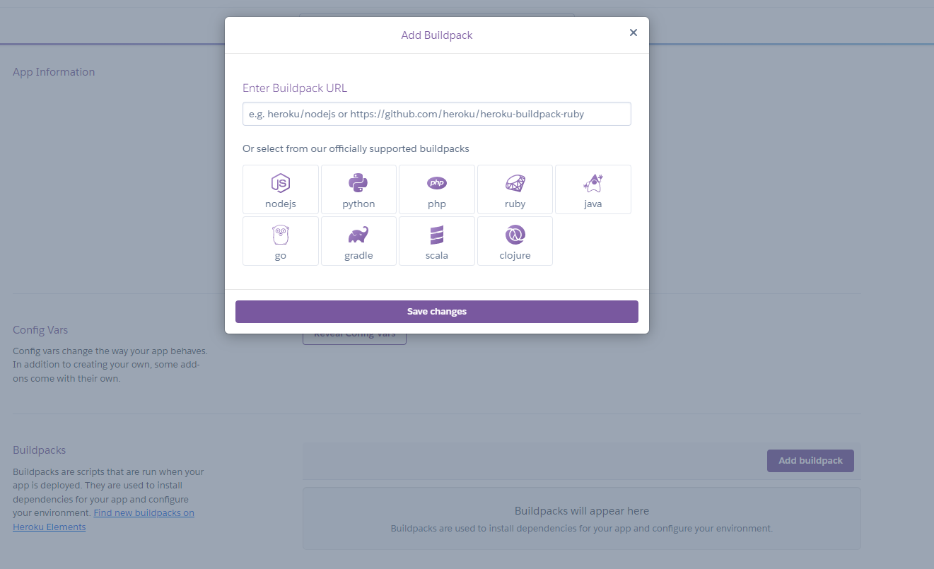 Heroku - Add buildpack