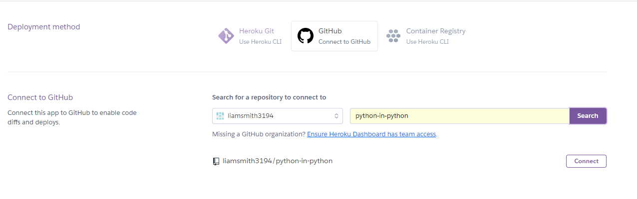 Heroku - Deployment method