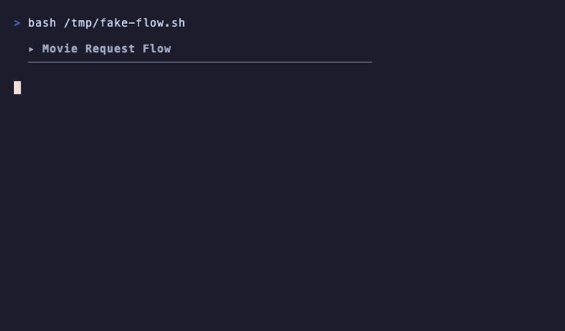 Request to streaming flow