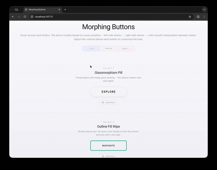 Morphing Button Demo