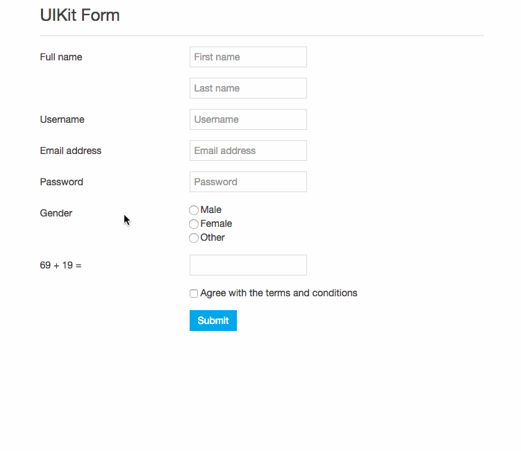 Validating UIKit form