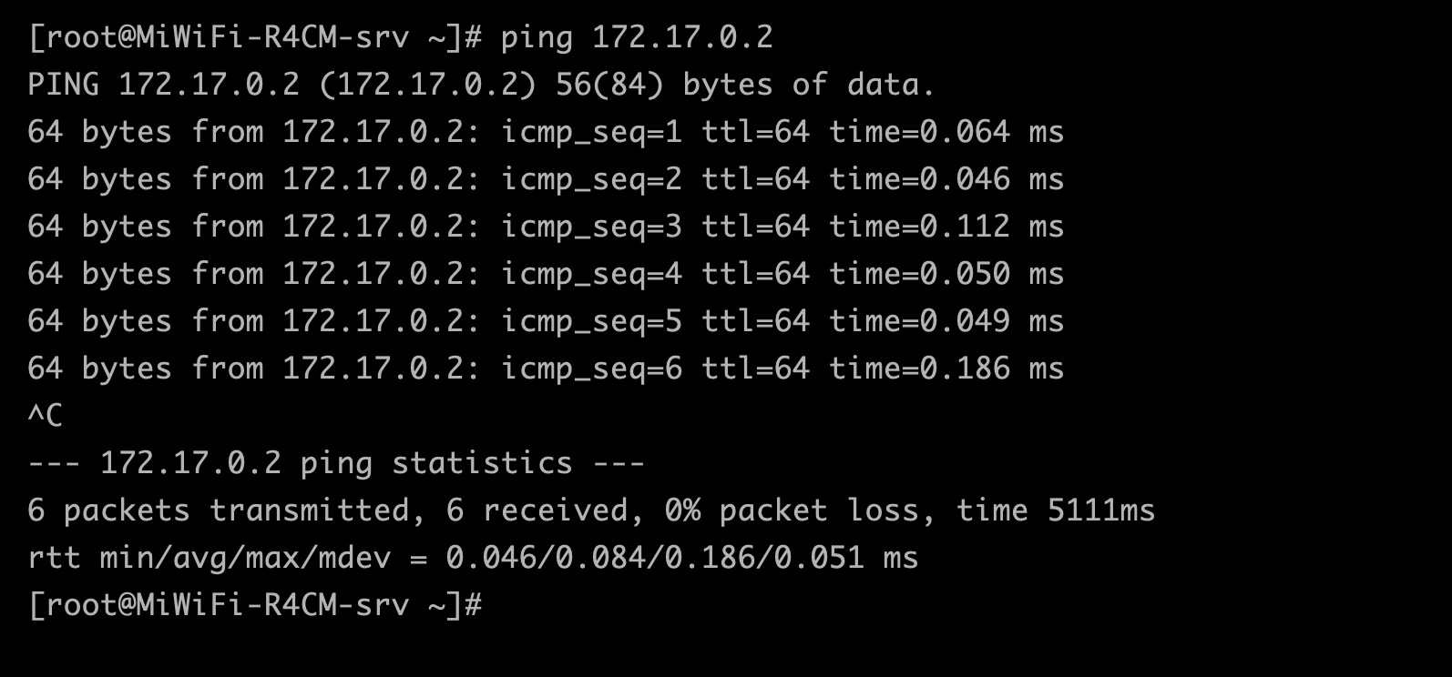 ping-docker-contaienr
