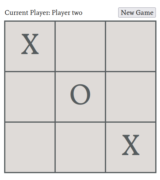 Tic-tac-toe screenshot