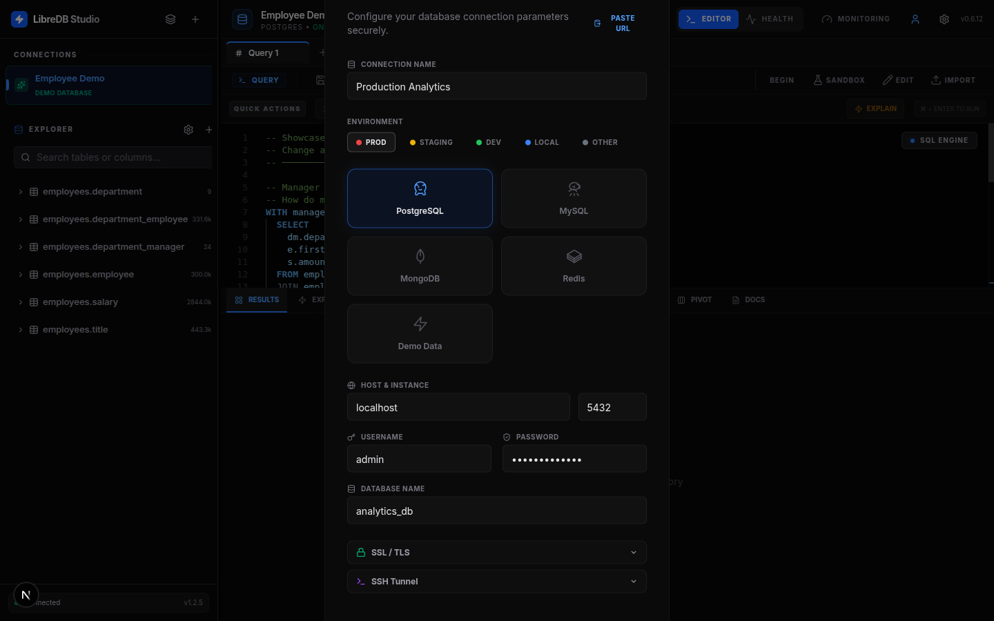 Multi-Database Connection Manager