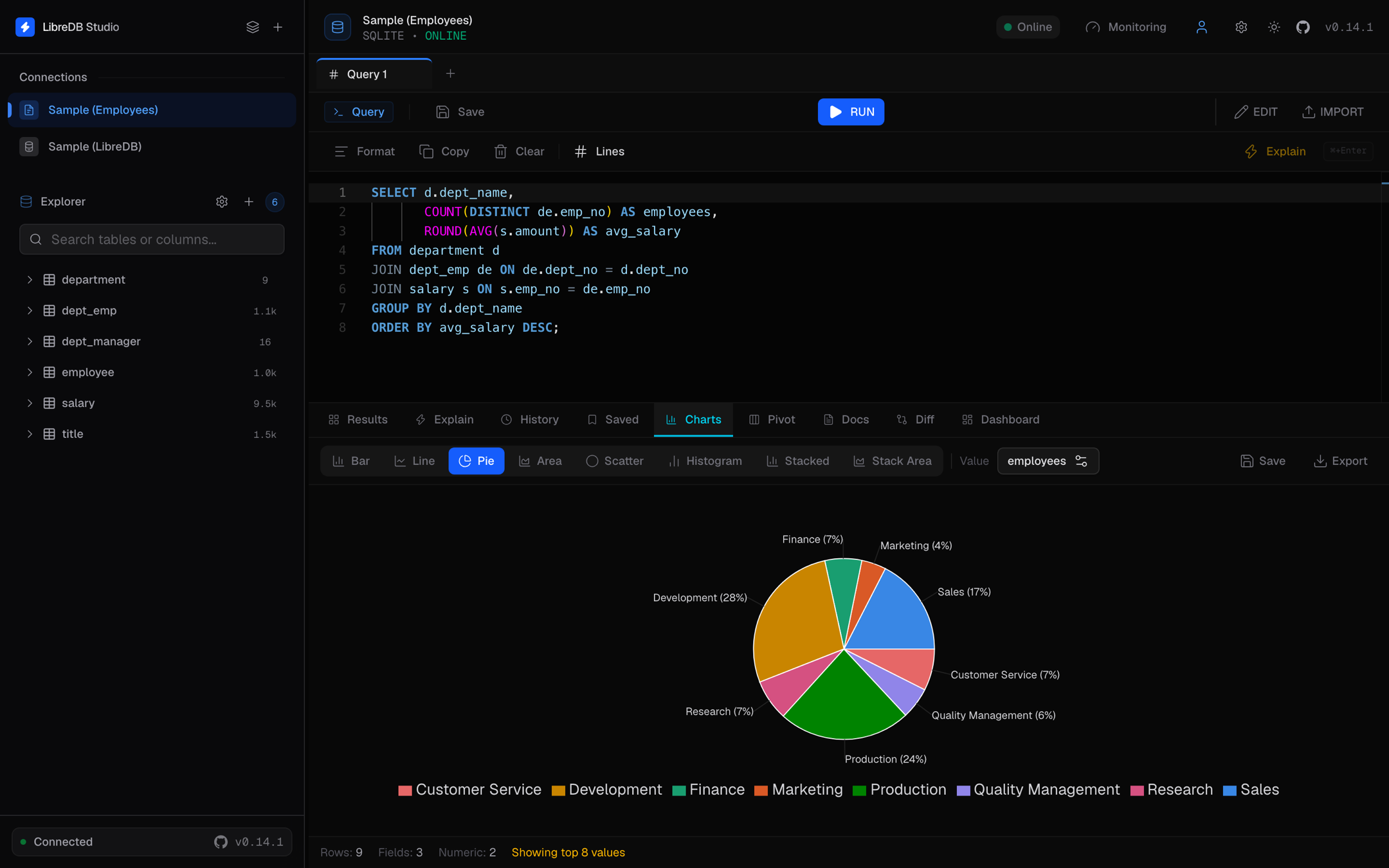 LibreDB Studio Screenshot 2