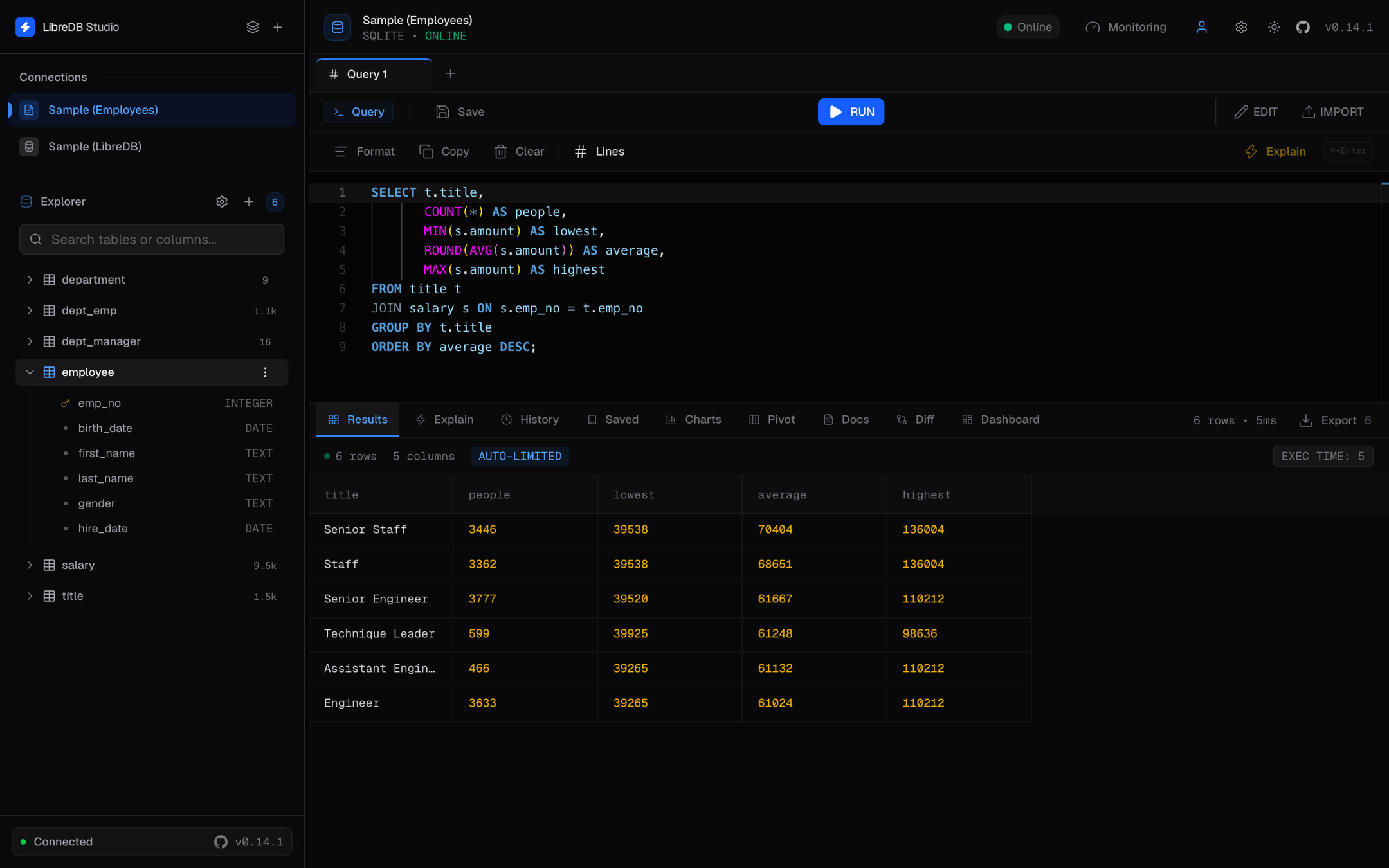 LibreDB Studio Screenshot 3
