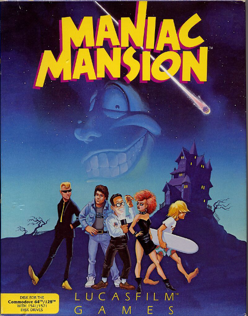 Maniac Mansion box art