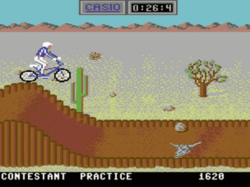 Capture d'écran de California Games sur Commodore 64, sport de Epyx sorti en 1987
