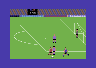 Capture d'écran de International Soccer sur Commodore 64, sport de Andrew Spencer sorti en 1983