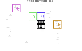 Capture d'écran de M.U.L.E. sur Commodore 64, stratégie économique de Ozark Softscape sorti en 1983