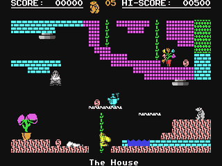 Capture d'écran de Monty on the Run sur Commodore 64, plate-forme de Gremlin Graphics sorti en 1985
