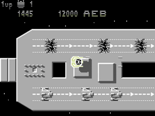 Capture d'écran de Uridium sur Commodore 64, shoot'em up de Graftgold sorti en 1986