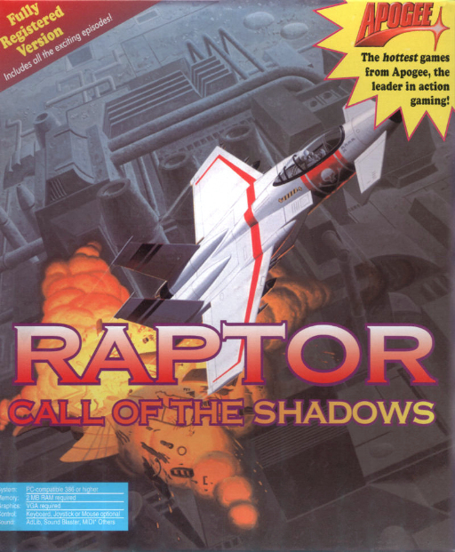 Raptor: Call of the Shadows (skynettx raptor) box art