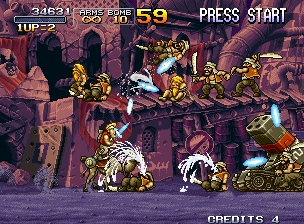 A level of Metal Slug X