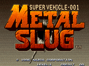 Metal Slug title screen