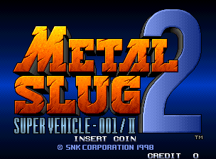 Metal Slug 2 title screen