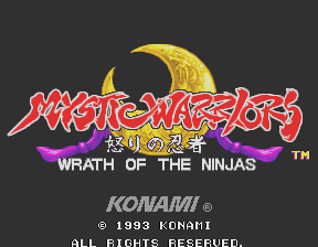 Mystic Warriors title screen