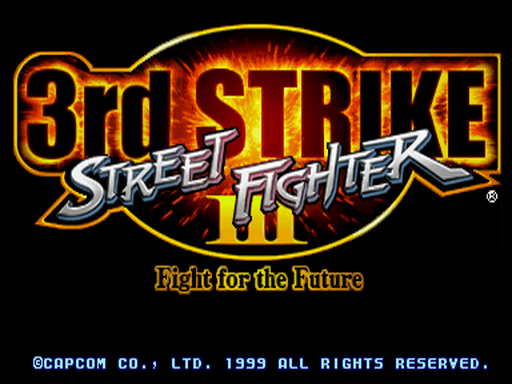 Street Fighter III title screen