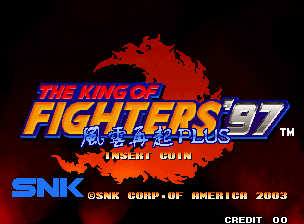 KOF '97 Plus title screen