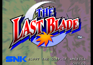 The Last Blade title screen