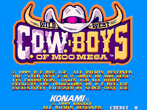 Moo Mesa title screen