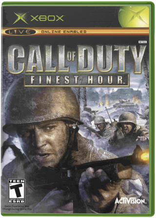 US Xbox front box art for Call of Duty: Finest Hour