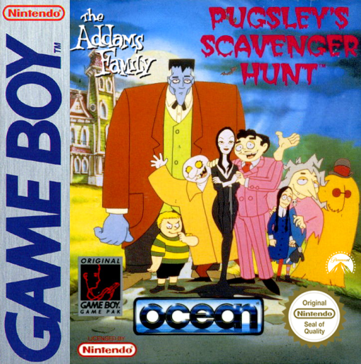 Carátula de Addams Family Pugsley's Scavenger Hunt Game Boy PAL España