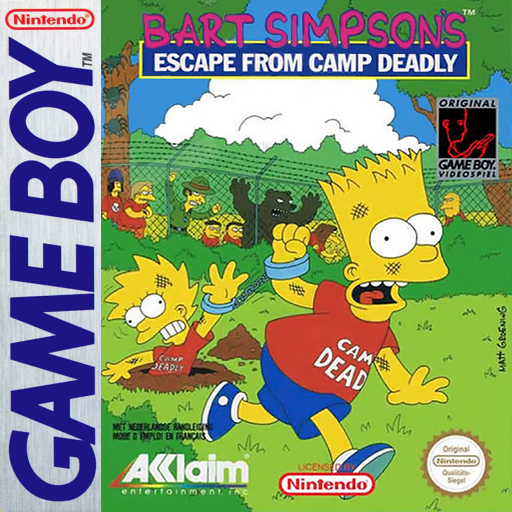 Carátula de Bart Simpson's Escape from Camp Deadly Game Boy PAL España