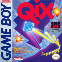 Carátula de Qix Game Boy PAL España