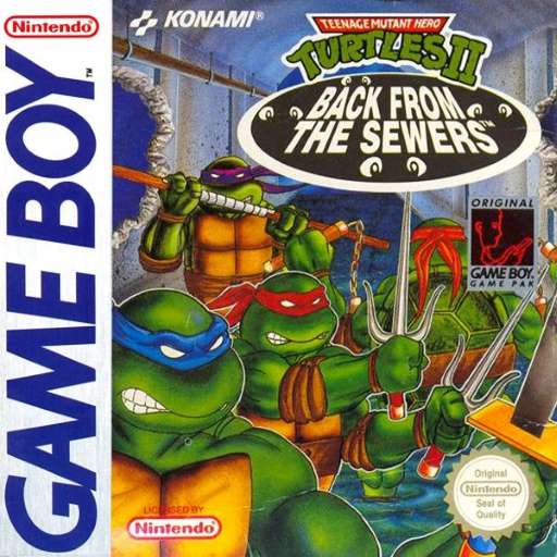 Carátula de Teenage Mutant Hero Turtles II: Back From the Sewers Game Boy PAL España