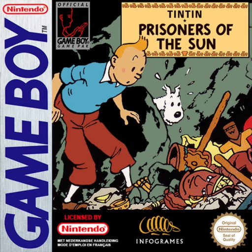 Carátula de Tintin: Prisoners of the Sun Game Boy PAL España