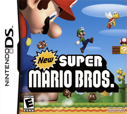 New Super Mario Bros. Nintendo DS replacement cartridge label