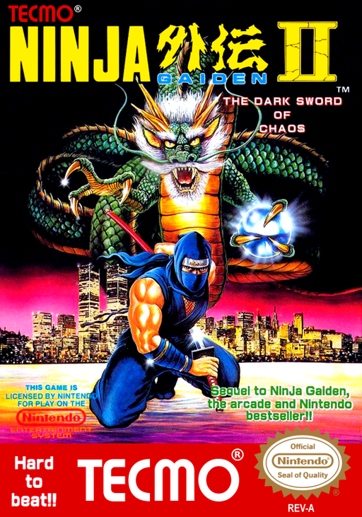 Ninja Gaiden II: The Dark Sword of Chaos box art