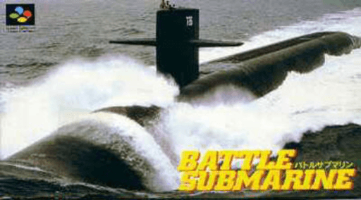 Battle Submarine SNES cover art reference for custom cartridge, NTSC-J version.