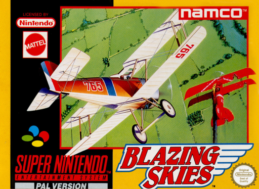 Wings 2: Aces High SNES cover art reference for custom cartridge, PAL version.