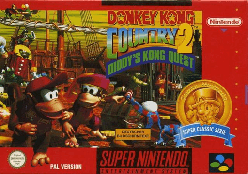 Carátula de Donkey Kong Country 2: Diddy's Kong Quest Super Nintendo PAL España