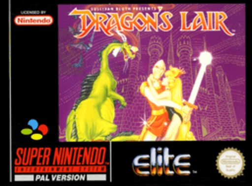 Carátula de Dragon's Lair Super Nintendo PAL España