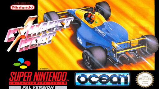 F1 ROC: Race of Champions SNES cover art reference for custom cartridge, PAL version.