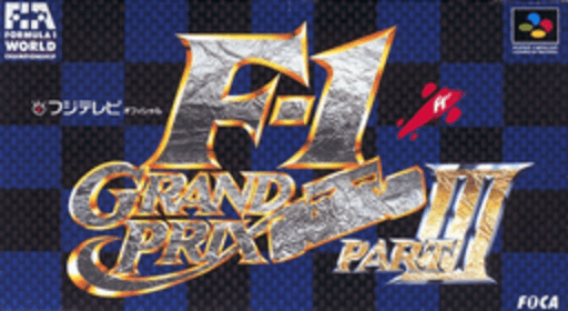 F-1 Grand Prix Part III SNES cover art reference for custom cartridge, NTSC-J version.