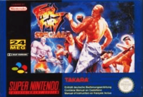 Fatal Fury Special SNES cover art reference for custom cartridge, PAL version.