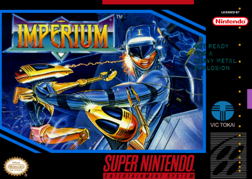 Imperium SNES cover art reference for custom cartridge, NTSC-U version.