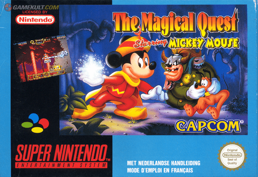 Carátula de Magical Quest Starring Mickey Mouse Super Nintendo PAL España