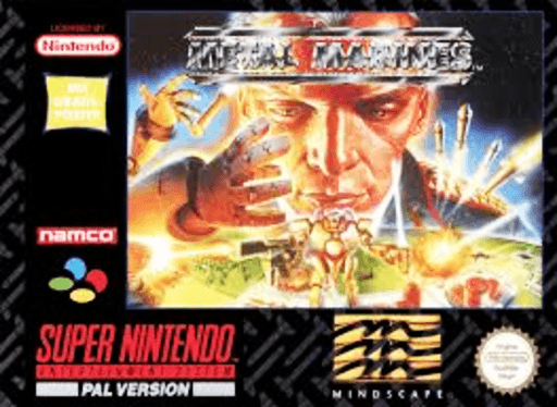 Metal Marines SNES cover art reference for custom cartridge, PAL version.