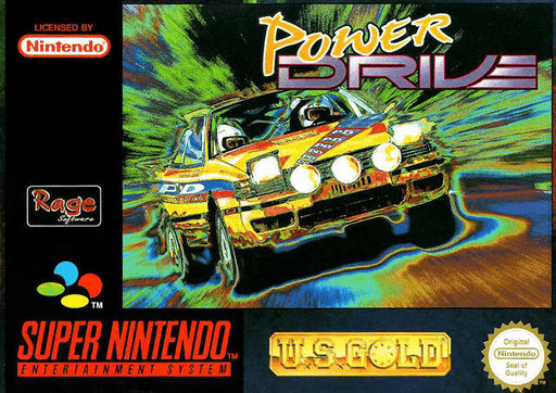 Carátula de Power Drive Super Nintendo PAL España