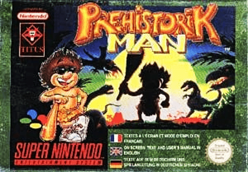 Carátula de Prehistorik Man Super Nintendo PAL España