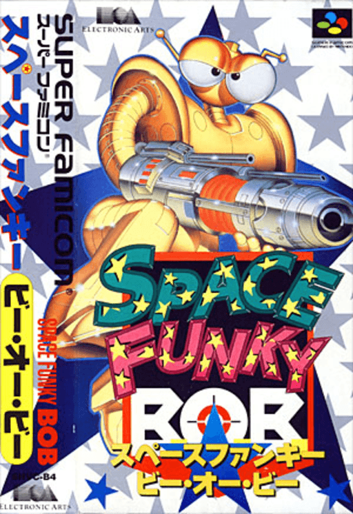 B.O.B. SNES cover art reference for custom cartridge, NTSC-J version.