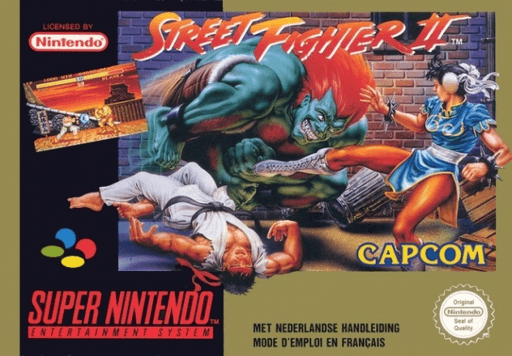 Carátula de Street Fighter II Super Nintendo PAL España