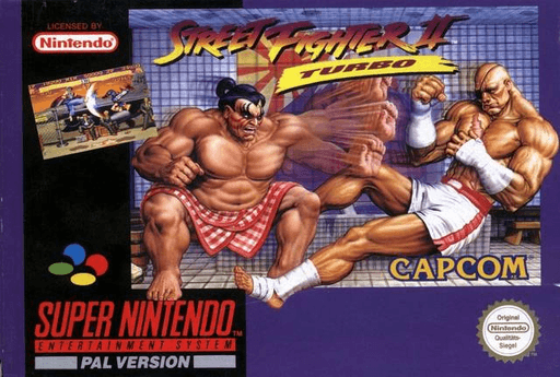 Carátula de Street Fighter II Turbo Super Nintendo PAL España